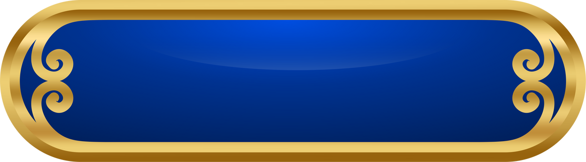 Elegant button blue dark golden border and arabesque