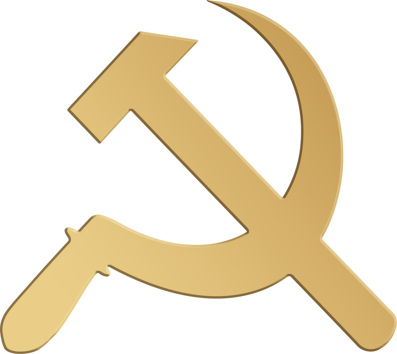 Communist Golden 3d Symbol